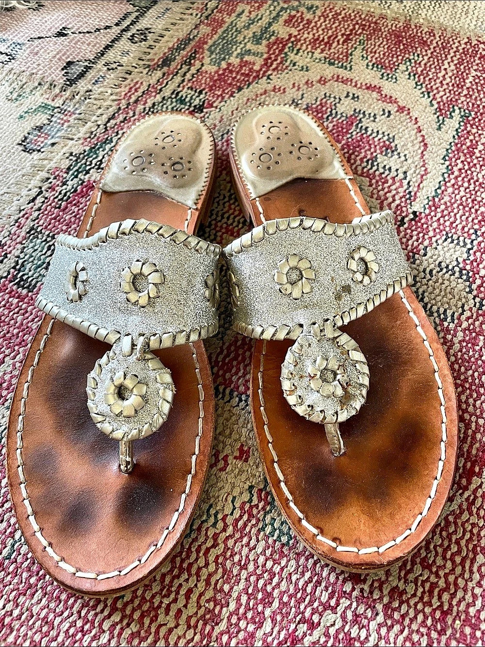Jack Rogers Original Jacks Flat Sandal Flat Sandals Gold & Brown